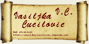 Vasiljka Čučilović vizit kartica